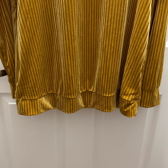 MTS Gold Ribbed Velvet Top - Picture 3 of 7